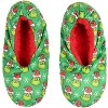 Seven Times Six Dr. Seuss GRINCH Who Stole Christmas Grinch Santa Slipper Socks No-Slip Sole Green - 2 of 4