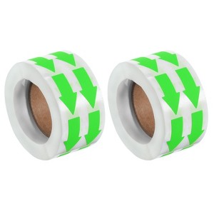Unique Bargains PVC Waterproof Removable Self-Adhesive Floor Marking Arrow Sticker Labels 2000 Pcs - 1 of 4