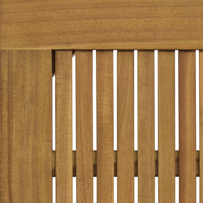 Okemo Natural Acacia Wood Outdoor End Table Set