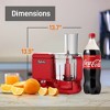 NutriChef Multifunction Food Processor-Includes 6 Attachment Blades, Up to 2L Capacity (Red) - 3 of 4