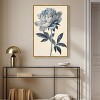 Art Remedy Delicate Blue Flower Minimalistic Botanical and Floral Art Prints Framed - 2 of 4
