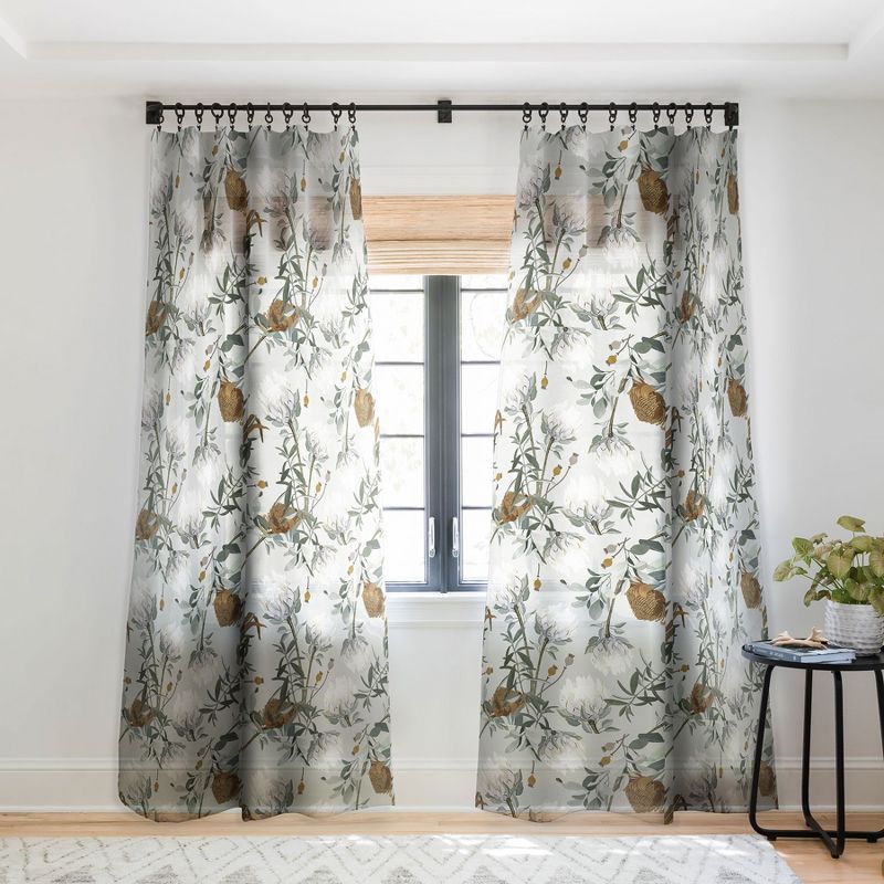 Iveta Abolina Helaine Single Panel Sheer Window Curtain - Deny Designs, 1 of 4