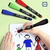 SCRIBBLEDO Magnetic Dry Erase Markers Fine Tip 4 Pack Assorted Classic Colors with Eraser Caps - 4 of 4