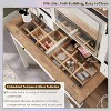 SinCiDo 48" Farmhouse Makeup Vanity Desk w/ Sliding High Definition Mirrors, Charging Station, LED Lights, 7 Drawers & Shelves, Bedroom Vanity Desk - 4 of 4
