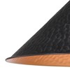 Vaxcel Outland 1 - Light Semi-Flush Mount in  Aged Iron/Light Gold - 3 of 4