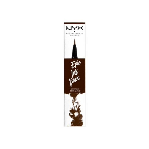 Nyx Professional Makeup Epic Ink Eyeliner Brown 0 03 Fl Oz Target