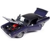 1971 Dodge Charger R/T Plum Crazy Purple Met w/Black Vinyl Top 1/18 Die Cast Model Car by Auto World - 2 of 4