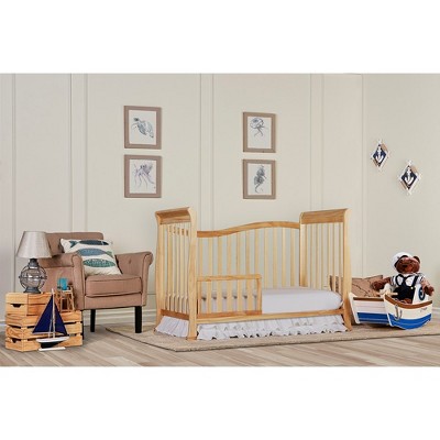 Natural Pinewood 7-in-1 Convertible Crib with Mattress Support