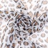 INSPIRE CHIC Women's Leopard Printed Chiffon Square/Long Lightweight Soft Sheer Neck Scarves 1Pc - 4 of 4
