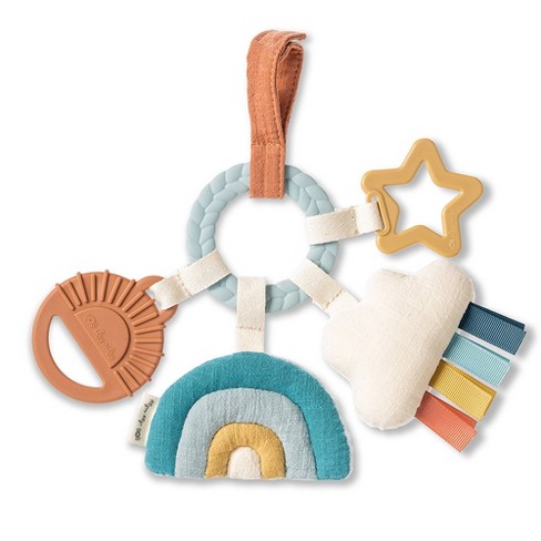 Itzy Ritzy Bitzy Busy Ring Teething Activity Toy - Cloud - image 1 of 4