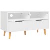 vidaXL TV Stand White 35.4 in.x15.7 in.x19.1 in. Engineered Wood - 2 of 4