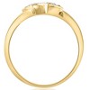 Pompeii3 1/3CT Diamond Two Stone Forever Us Heart Ring in White, Yellow, or Rose Gold - 2 of 4