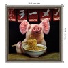 Amanti Art Oodles of Noodles (Pig) by Lucia Heffernan Canvas Wall Art Print Framed 16 x 16-in. - 4 of 4