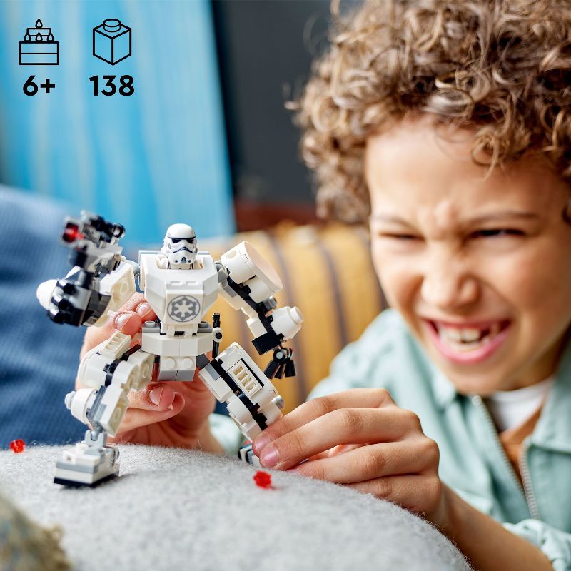 LEGO Star Wars Stormtrooper Mech Action Figure 75370, 3 of 8