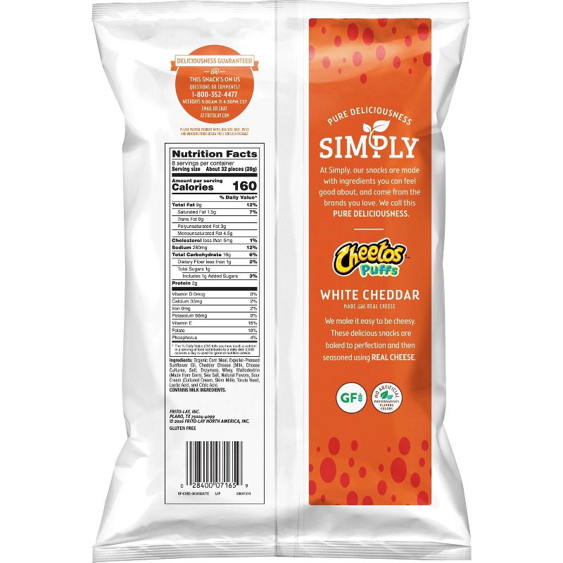Simply Cheetos White Cheddar Puffs - 8oz, 3 of 9
