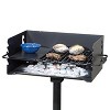 Pilot Rock CBP-247 Jumbo Park Style Steel Outdoor BBQ Charcoal Grill with Cooking Grate and 2 Piece Post for Camping and Backyards, (3 Pack) - 4 of 4