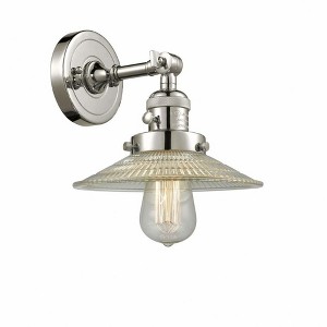 Halophane - 1 Light Wall Sconce In Industrial Style-8 Inches Tall and 8.5 Inches Wide - 1 of 1