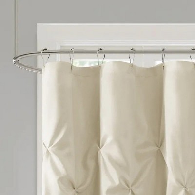 LunaLulinlk Tufted Semi-Sheer Shower Curtain