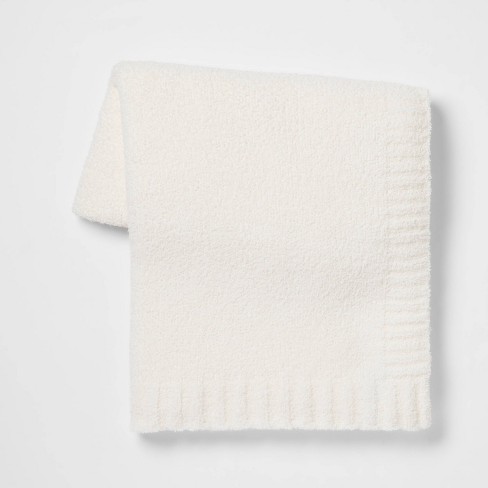 Cozy Knit Throw Blanket Cream - Threshold™ : Target