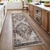 Machine Washable Area Rugs for Living Room Boho Vintage Soft Non-Slip Low Pile Distressed Carpet - 3 of 4
