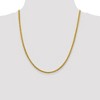 Black Bow Jewelry 3.5mm 14k Yellow Gold Hollow Wheat Chain Necklace - 3 of 4