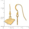 Black Bow Jewelry 14k Yellow Gold Plated Sterling Silver Minnesota Wild NHL Dangle Earrings - 2 of 3