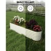 Galvanized Raised Garden Beds Outdoor, Oval Metal Planter Boxes Outdoor, Bottomless Planter Raised Beds for Vegetables Flowers Herbs Fruits - 4 of 4
