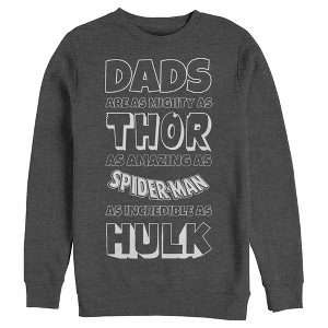 Men's Marvel Father's Day Avengers Dad Traits Sweatshirt - 1 of 3