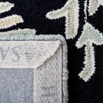 Hand-tufted Elegance Black Wool 6' x 9' Area Rug