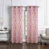 RT Designer Collection Baylor Jacquard 2 Pack Luxurious Modern Design Curtain Panel Pair 36" x 84" Terracotta - 2 of 4