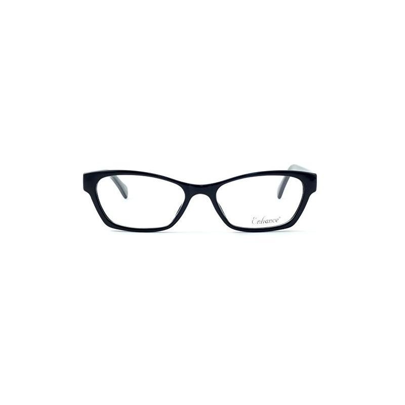Enhance Optical Designer Reading Glasses EN3903-BLK-49 mm Black Crystal Cateye, 3 of 4