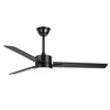 Airsurfer 52" Matte Black Color-Changing LED Propeller Ceiling Fan, with 3 Dark Red & Black Blades, 5''/10'' Down Rods, Remote Included - 2 of 4