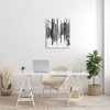 Stupell Industries Vertical Black Ink Strokes Abstract Watercolor Over White Canvas Wall Art - 2 of 4