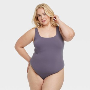 Women's Luxe 4-Way Stretch Tank Bodysuit - Auden™ - 1 of 3