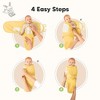 3pk Soothe Wren Swaddle Sleep Sacks, Organic Newborn Swaddles Wrap 0-3 Months, Soft Baby Wearable Blanket - 4 of 4