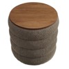 Modway Mezzo Round Boucle Fabric Storage Ottoman - 3 of 4