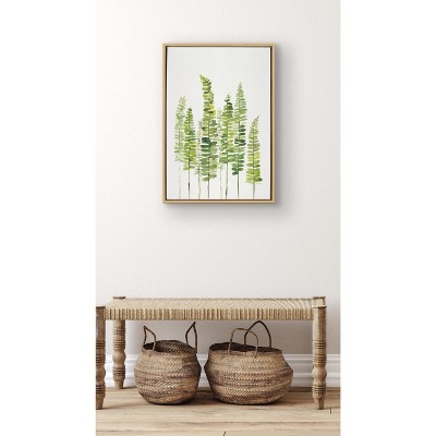 Sword Ferns Framed Canvas Wall Art by Patricia Shaw
