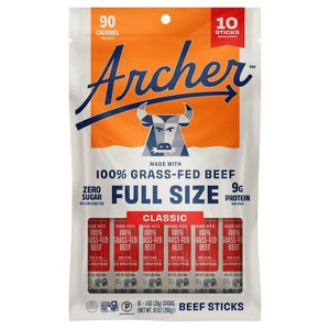Country Archer Jerky Co. Classic Beef Sticks - 10oz/10ct - 1 of 4