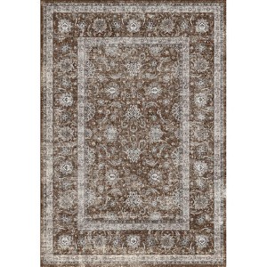 Coolmee Washable Area Rug for Living Room Non Slip Soft Rug Farmhouse Carpet Runner for Bedroom Office Nursery Playroom Dark - 1 of 1