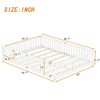 CAVINAS Full Size Wood Montessori Bed,Modern Integral Constructed Floor Bed with Super High Security Barrier and Door,Toddler Bed for Bedroom - 3 of 4