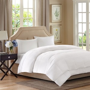 Okak Twin/Full/King 2 in 1 Down Alternative Bed Comforter for All Season,White Comfortable Sleep Quilt Bedding Sets - 1 of 4