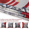 GustoWave Decorative Halloween Throw Pillow Covers Pillow Covers Skeleton Skull Square Cushion Case for Couch Beige 18 x 18 inches, Set of 4 - 3 of 4