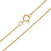 GILDED 1/4 cttw Twist Cross Pendant Necklace in 14KT Yellow Gold Plated over Sterling Silver or 925 Sterling Silver, Natural Diamond, 18" Chain - 4 of 4
