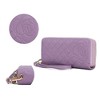 MKF Collection Honey Genuine Leather Quilted Flower-Embossed Women’s Wristlet Wallet by Mia K - 3 of 4