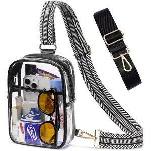 3-in-1 Stadium Bag, Convertible Sling Backpack Fanny Pack & Crossbody Purse with 3 Pockets - 1 of 4