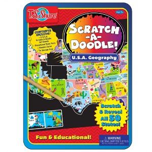 Bendon: Scratch-A-Doodle USA Learning Tin - 1 of 4