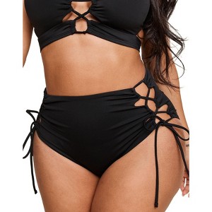 Adore Me Women's Tatiana High Waisted Swimwear Bottom - 1 of 4