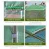 NicBex 10'x10'x6.5' Arched Greenhouse Tunnel Greenhouse with Roll-Up Windows, Zippered Door, PE Cover for Outdoor Backyard, Green - 4 of 4