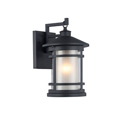 Chloe Lighting Adesso Transitional 1 Light Black Outdoor Wall Sconce 14" Height