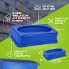 Alpine Industries Plastic Indoor Slim Commercial Indoor Recycling Bin with Lid and Dolly 23 Gallon - 3 of 4